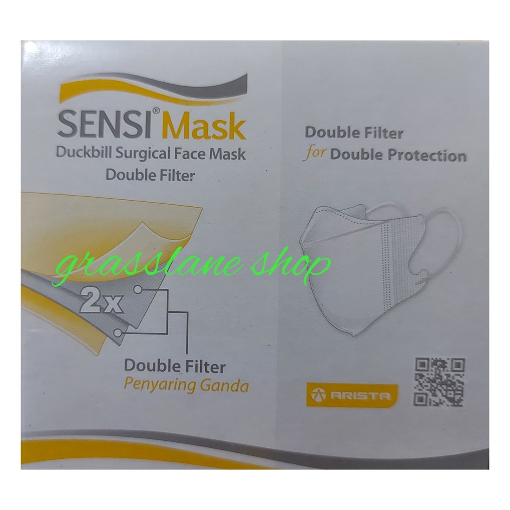 Masker Duck Bill Sensi Duckbill 3 Ply Debu Mulut Wajah isi 50