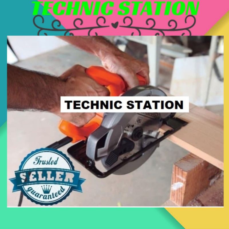 Black Decker Circular Saw CS1004/Mesin Potong Gergaji Kayu