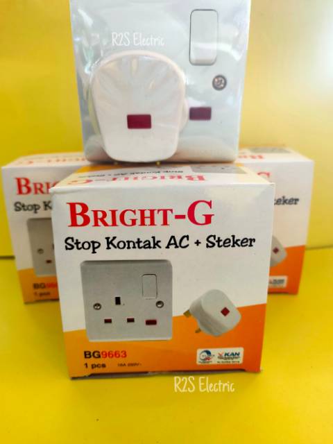 Stop Kontak AC + Steker Set Bright-G