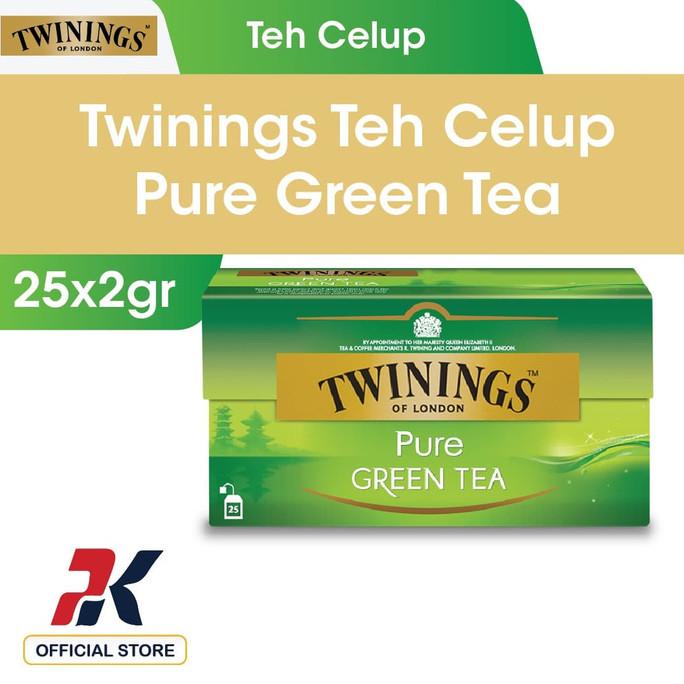 

(BISA COD) Twinings Teh Celup Pure Green Tea 25x2gr LIMITED EDITION Kode 1244