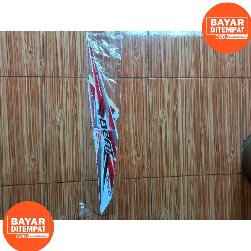 STRIPING STIKER FULL BODY BEAT FI ESP PUTIH MERAH