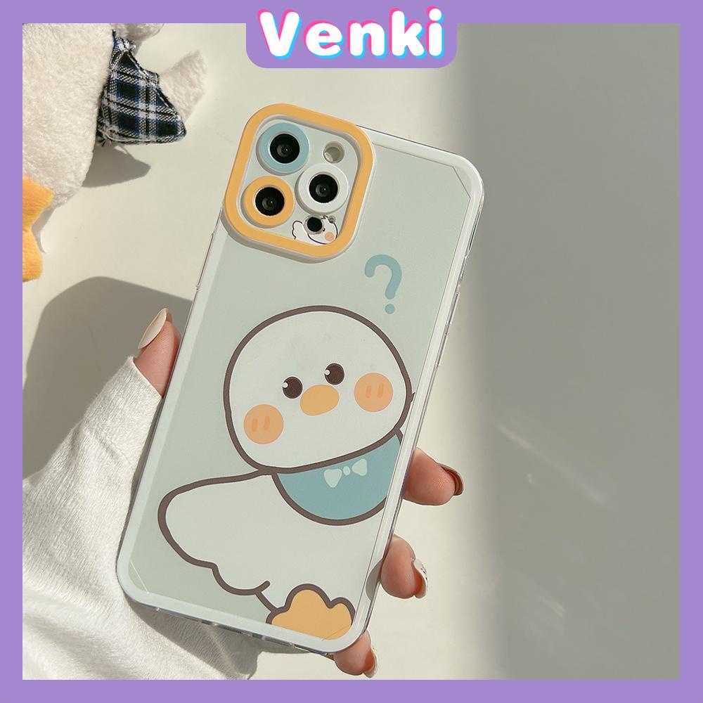 iPhone Case Silicone Soft Case Clear Case Square Edge Angel Eye Cat Eye Pupil Eye Full Coverage Camera Protection Shockproof Case Duck Cartoon Cute Style For iPhone 13 Pro Max iPhone 12 Pro Max iPhone 11 Pro Max iPhone 7 Plus iPhone XR XS MAX 12 Pro 7