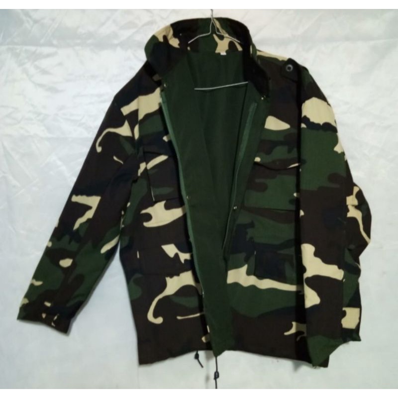 Jaket Parka Nato Loreng Army Us bb bolak balik