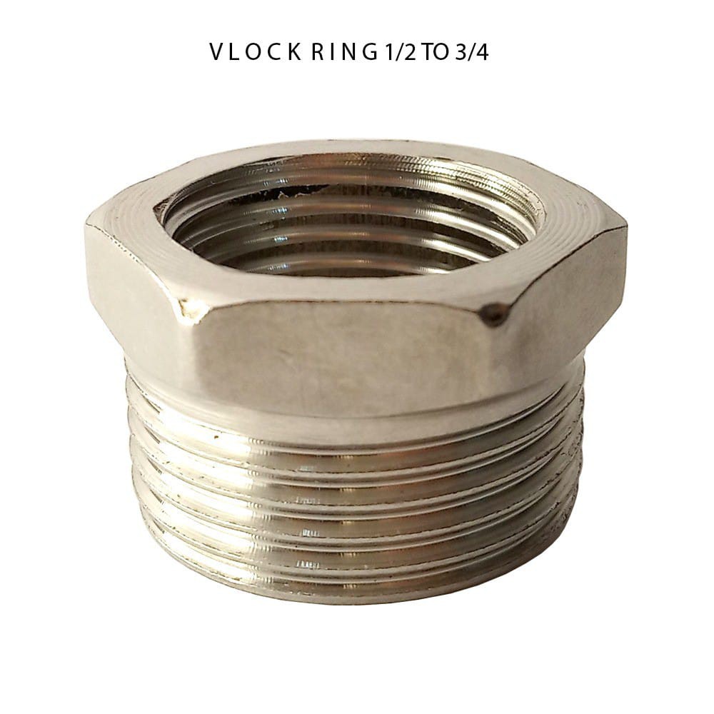 SAMBUNGAN DRAT KRAN VRING STAINLESS - 1/2 X 3/4 INCH