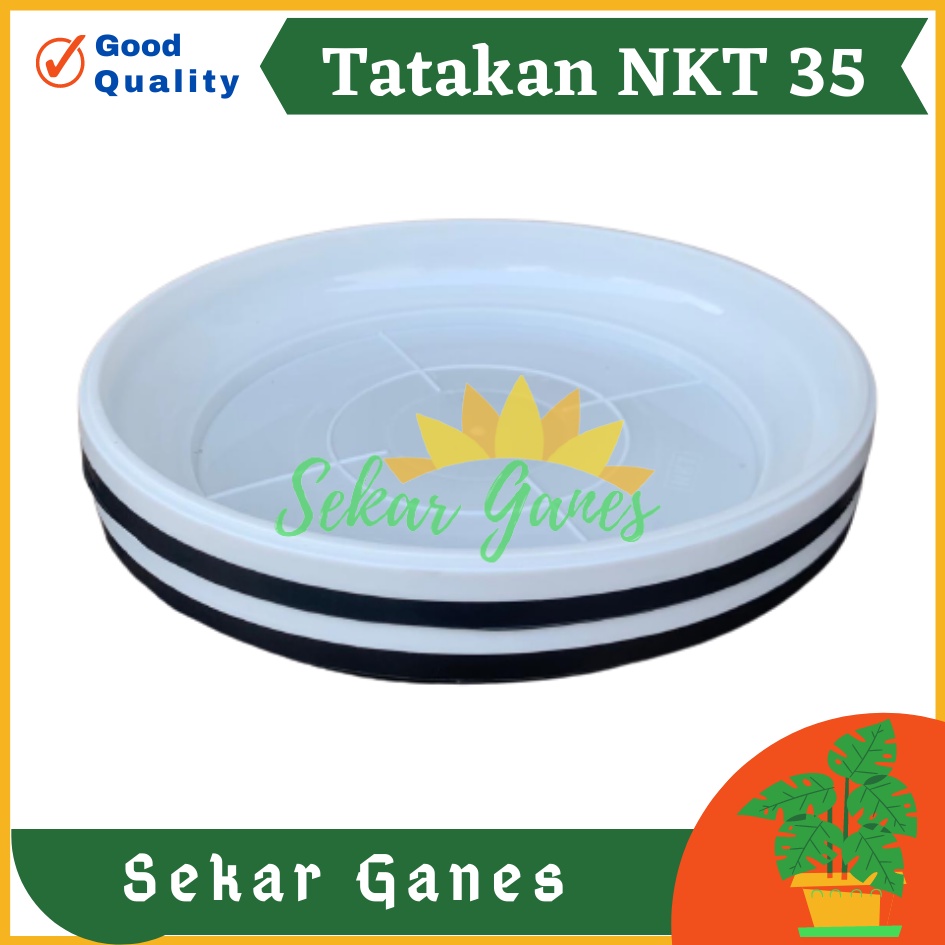 Tatakan Nkt 35 HItam Alas Pot Bunga Polos Besar Murah Bagus Tatakan Alas Pot Bunga Nkt 35 Putih 31cm Untuk Pot 35cm