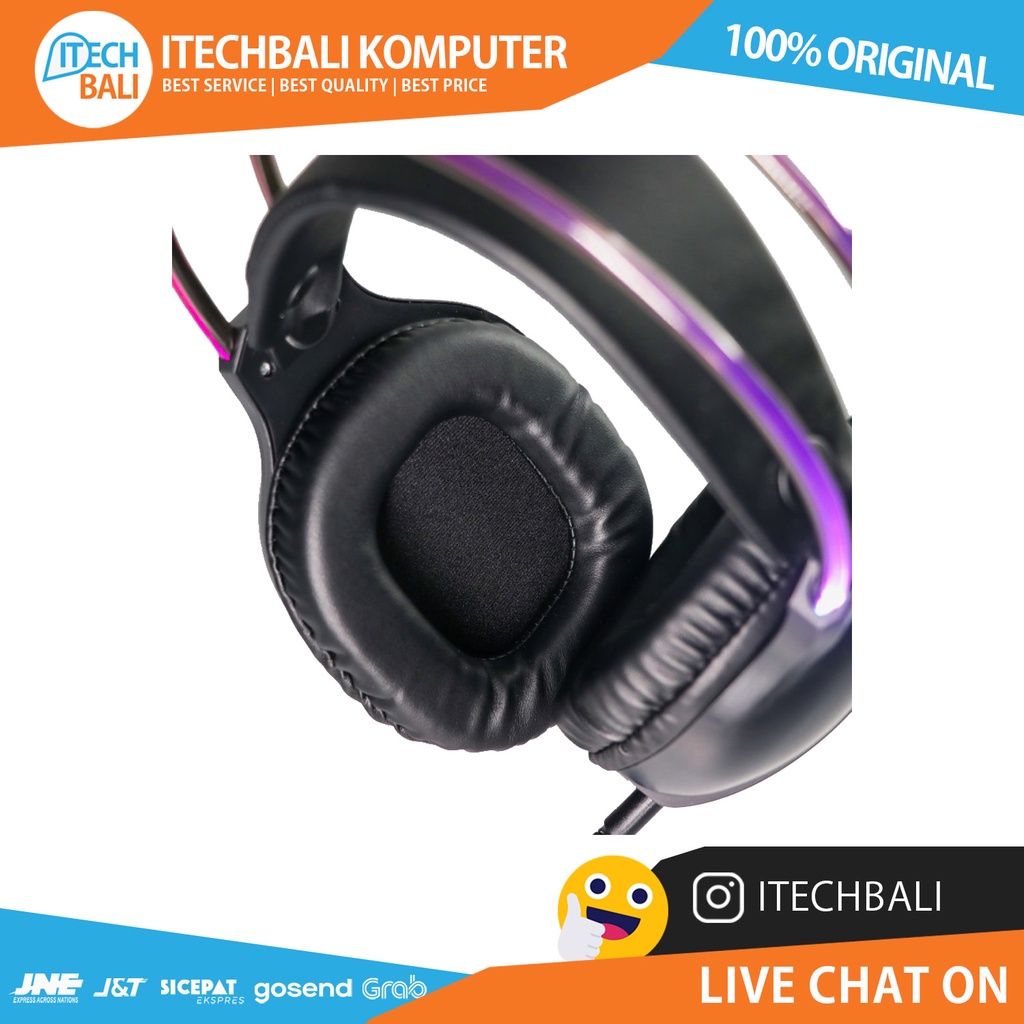 HEADSET REXUS F88 Headband Rgb | ITECHBALI