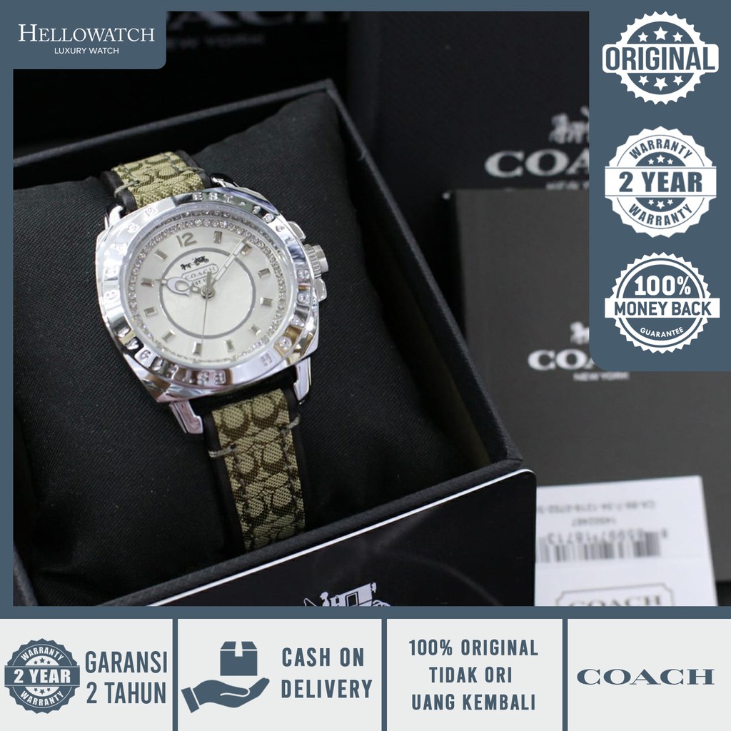 [ ORIGINAL - COACH WATCH ] Coach 144325 Leather Strap
