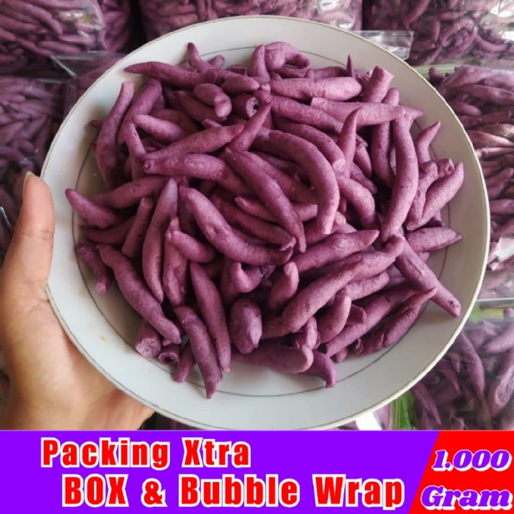 

[1Kg] Special Telur Gabus Ubi Ungu / Cendol Gabus Keju - Hufaida Snack snack kiloan