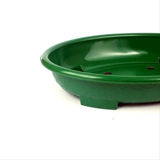  Pot  Bunga  Bonsai Oval  Plastik Hijau Limited Shopee Indonesia