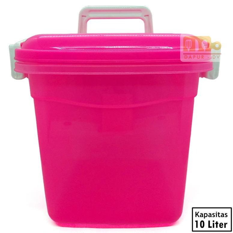 Tempat penyimpanan WADAH BERAS 10 LITER - MULTIPLAST Random Colour