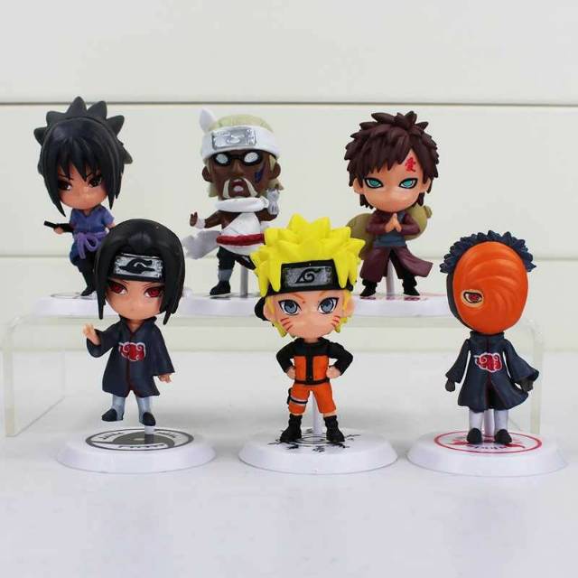 Action Figure Miniatur Model Naruto 6 PCS