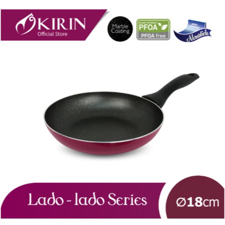 KIRIN FRYPAN | LADO-LADO | 18 cm | TEFLON CLASSIC | Wajan Penggorengan