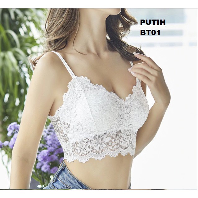 Push UP BRA Renda + Busa Tanpa Kawat BT