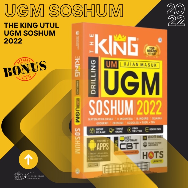 THE KING DRILLING UM UGM SOSHUM 2021-2022 - BUKU UJIAN MASUK UGM SOSHUM 2022 FORUM EDUKASI