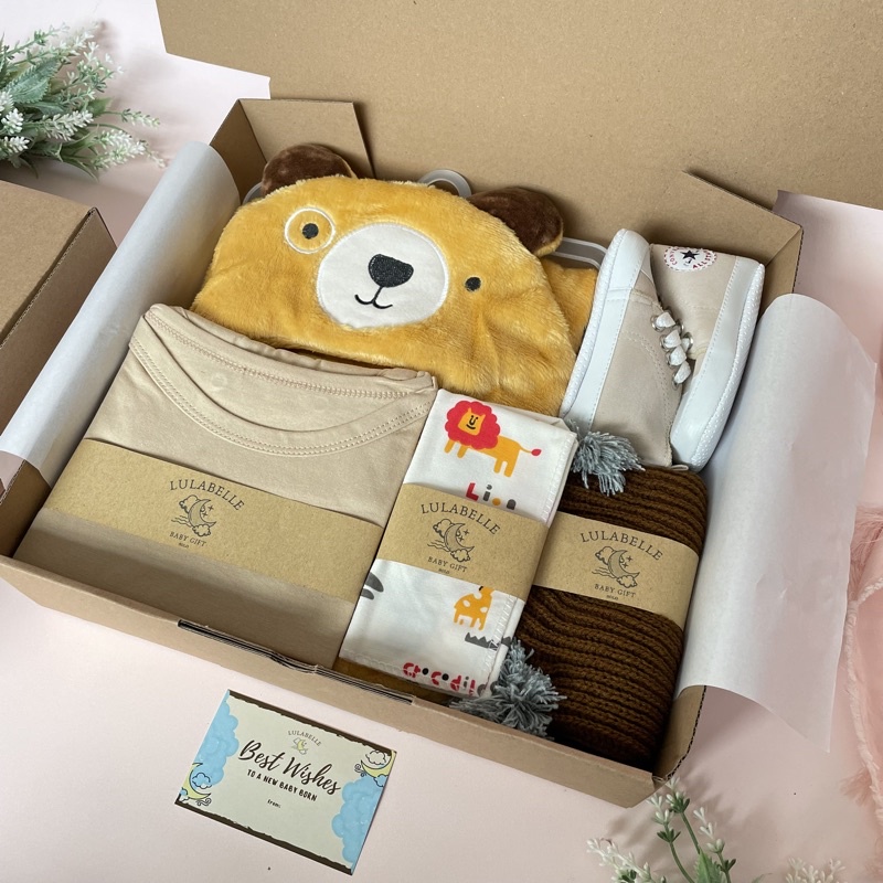HAMPERS BAYI | KADO LAHIRAN BAYI / NEWBORN GIFT / HAMPERS BABY-BROWN BEAR