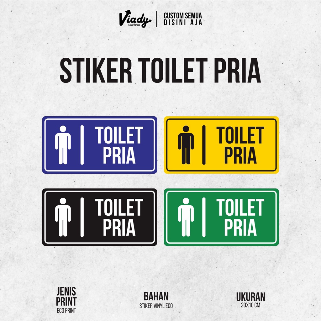 

STIKER TOILET PRIA | STIKER TOILET | 20x10cm
