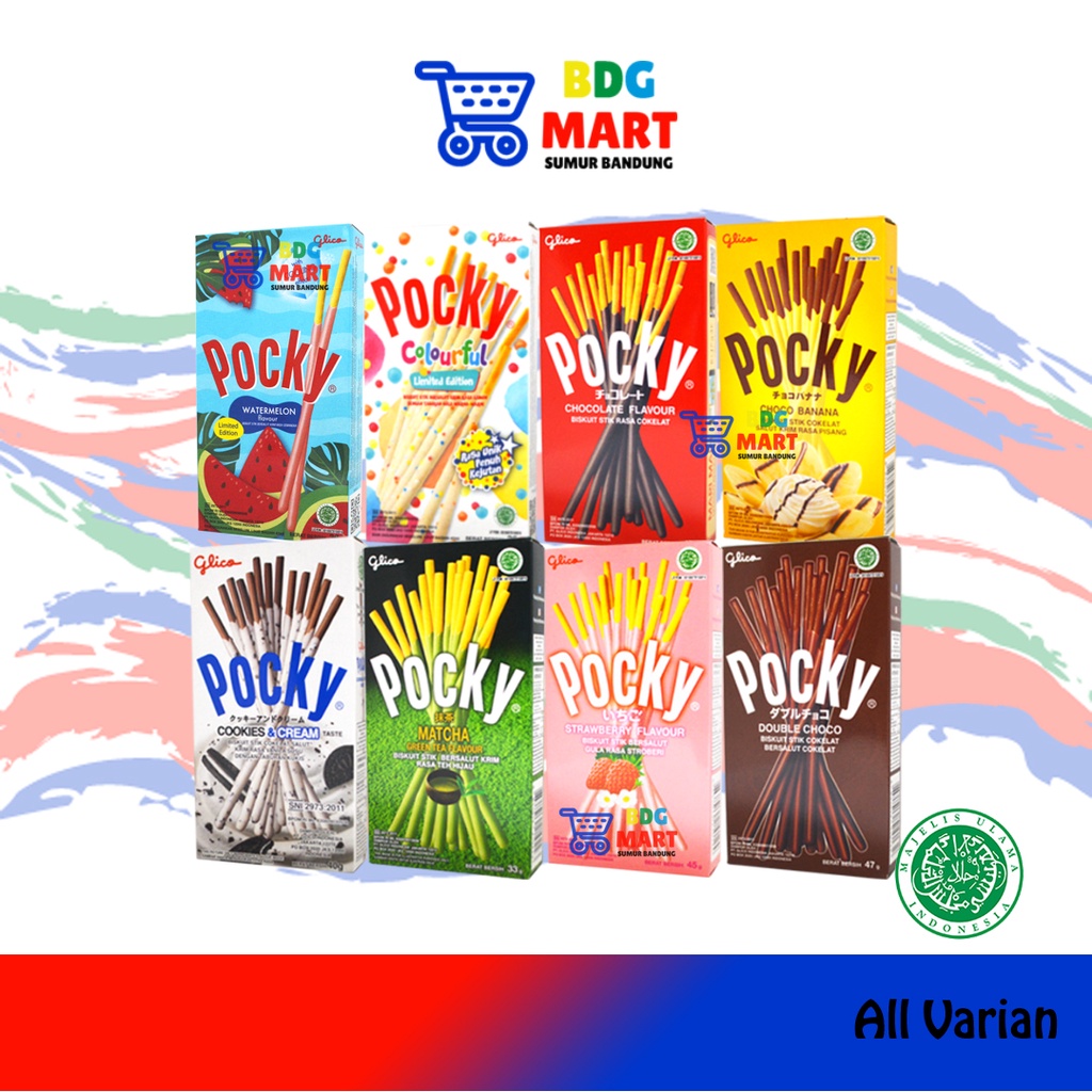 

VARIAN BOX Pocky Reguler Kue Biskuit Stik Lapis Krim Aneka Rasa Halal