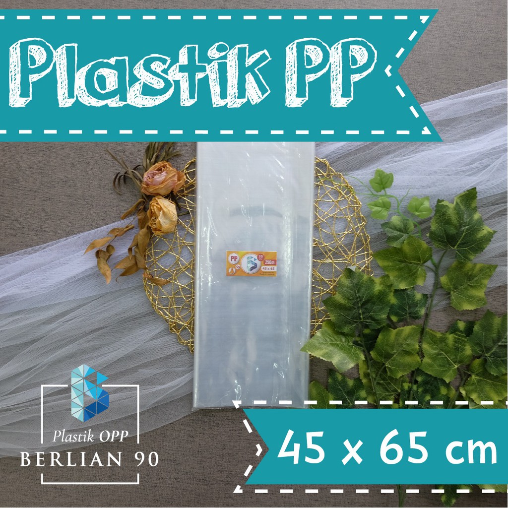 

Plastik PP mika 45 x 65 cm ( 0,35 ) isi 14 ± / Plastik kemasan makanan / Plastik Laundry isi 250 gr