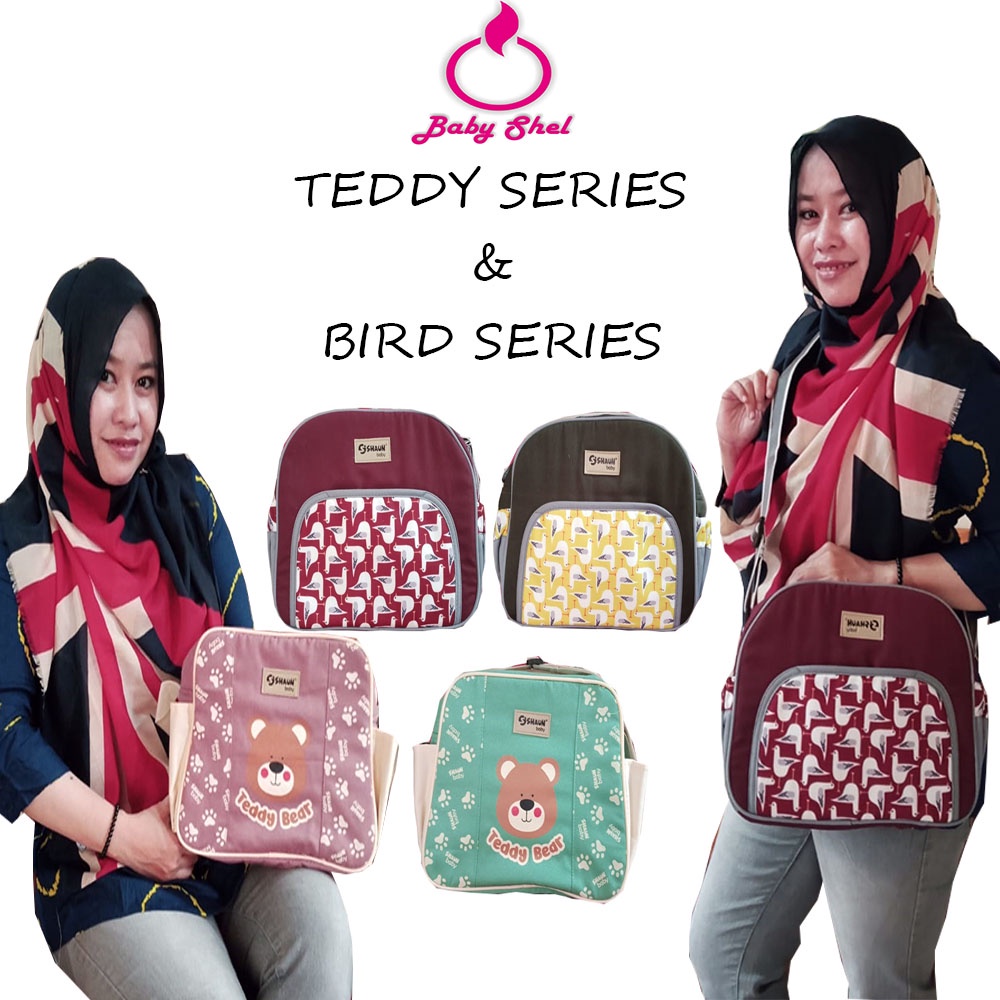 Senang Hati / Tas Bayi Kecil Bird Series Dan Teddy Series / Tas Perlengkapan Bayi / Baby Diaper Bag / Tas Kecil Bayi Murah Kualitas Baik