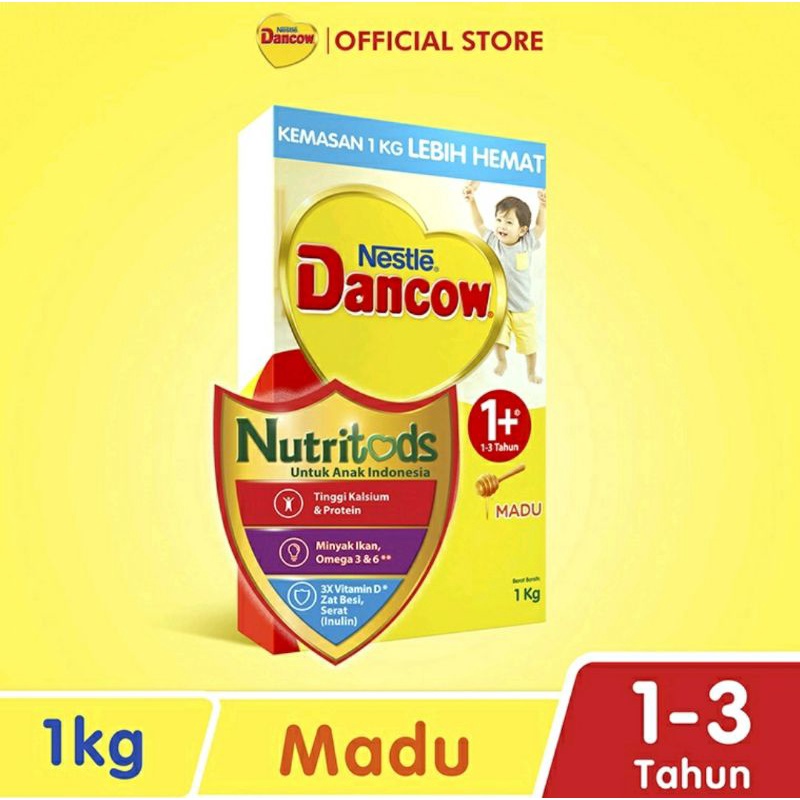 Dancow 1+ Madu Bok 1 kg Susu Pertumbuhan 1-3 tahun