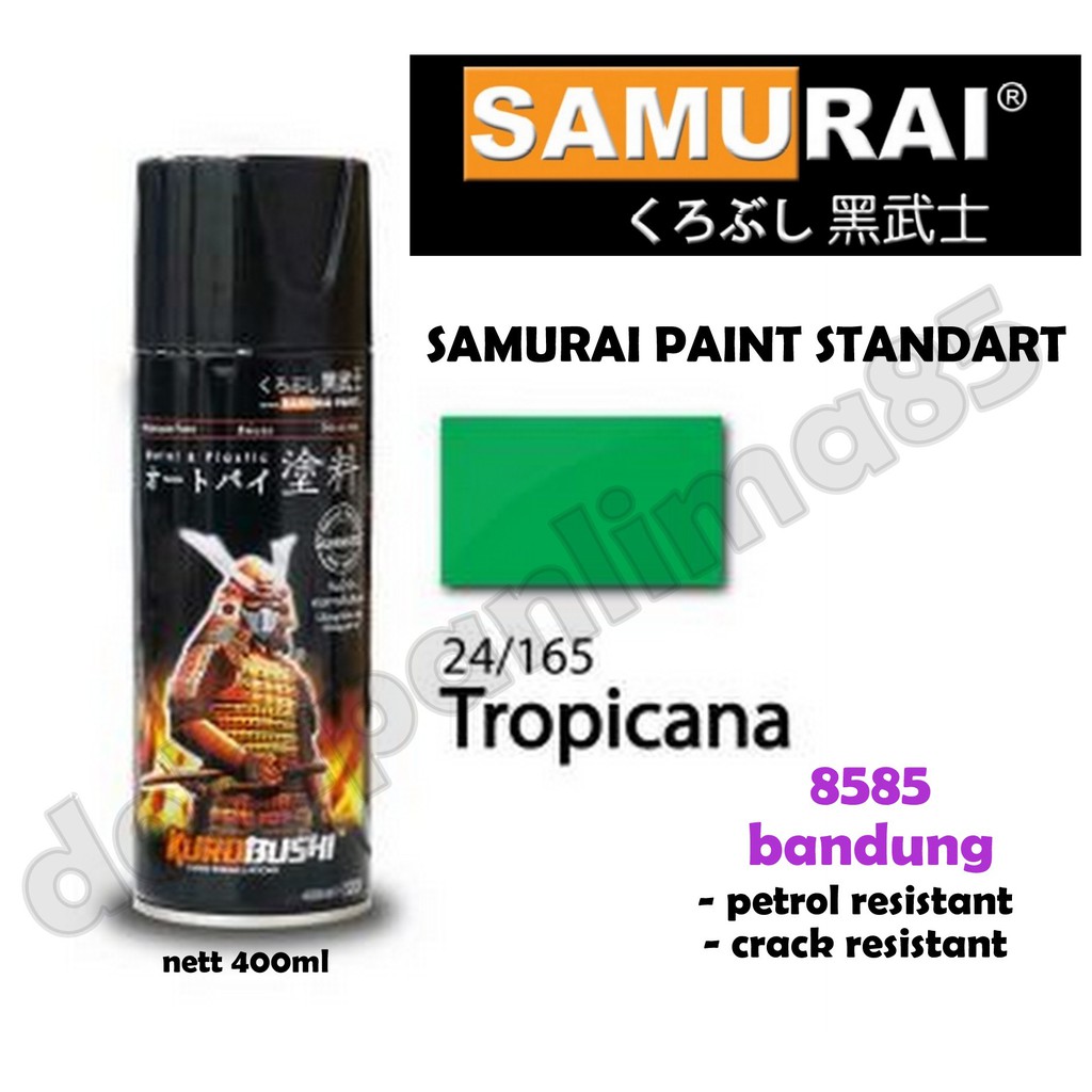 Samurai Paint 165 TROPICANA/HIJAU Cat Semprot/Pylox/Pilox/Pilok/Helm/Motor/Gundam