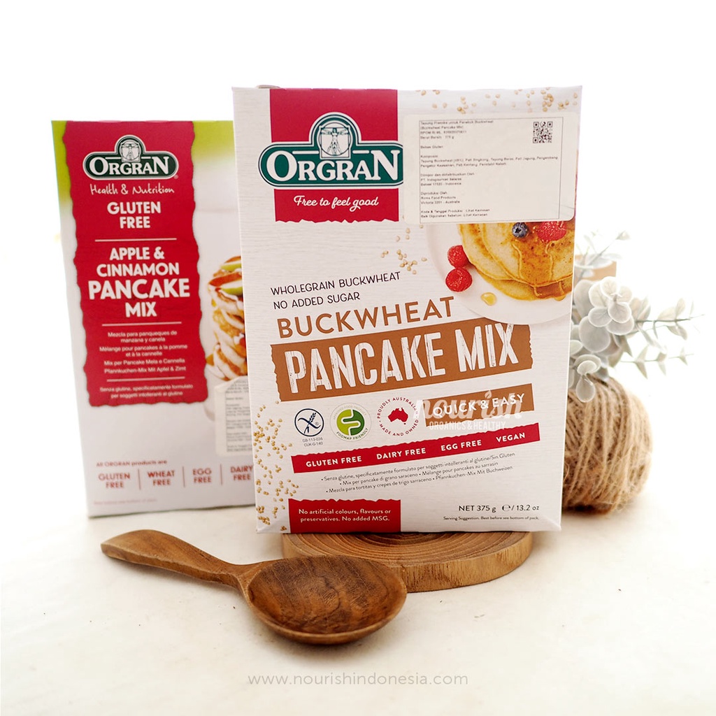 Orgran Buckwheat Pancake Mix Gluten Free (375g)