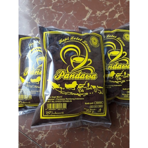 KOPI LELET KHAS LASEM KOPI PANDAWA 225GR