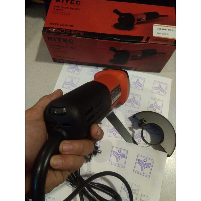 bitec gm5200 mesin gerinda tangan 4inch variable speed gm 5200