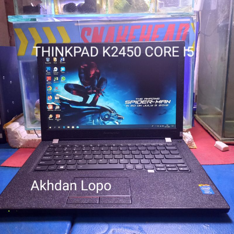 LAPTOP THINKPAD K2450 CORE I5 RAM 4GB HDD 320GB TERMURAH BERGARANSI