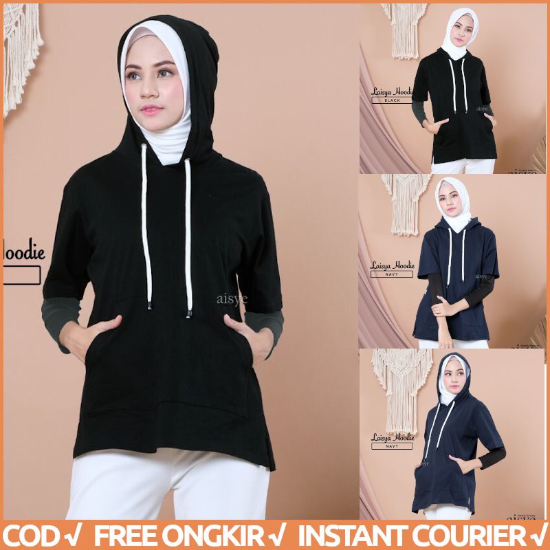 AISYE Hoodie Wanita Muslimah ORIGINAL LAISYA HOODIE