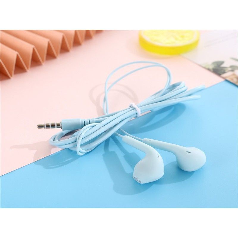 Handsfree Headset Stereo Macaron U19 Earphone Super bass Color