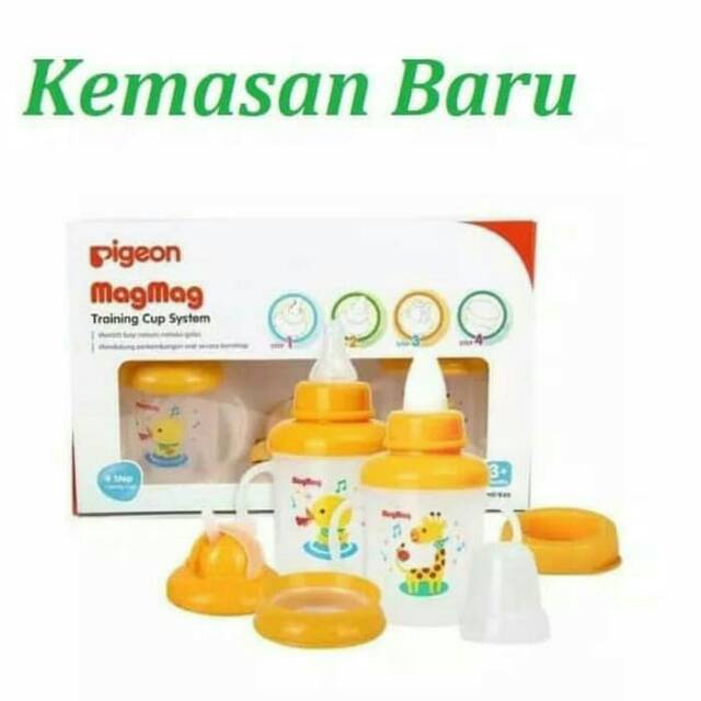 Pigeon mag mag set 4 in 1 isi 2 gelas pigeon dot sedotan spout pigeon