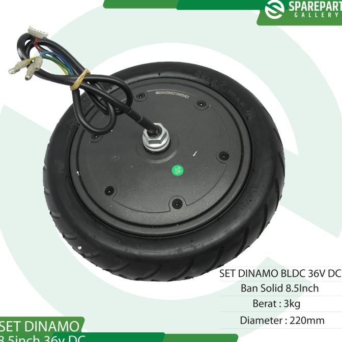Dinamo bldc 8.5inch 36v DC with tire skuter listrik otoped motor bldc