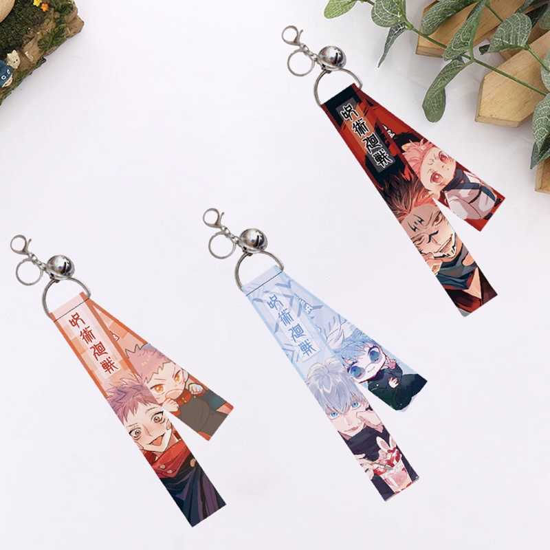 Gantungan Kunci Desain Kartun Anime Jujutsu Kaisen Bahan Akrilik