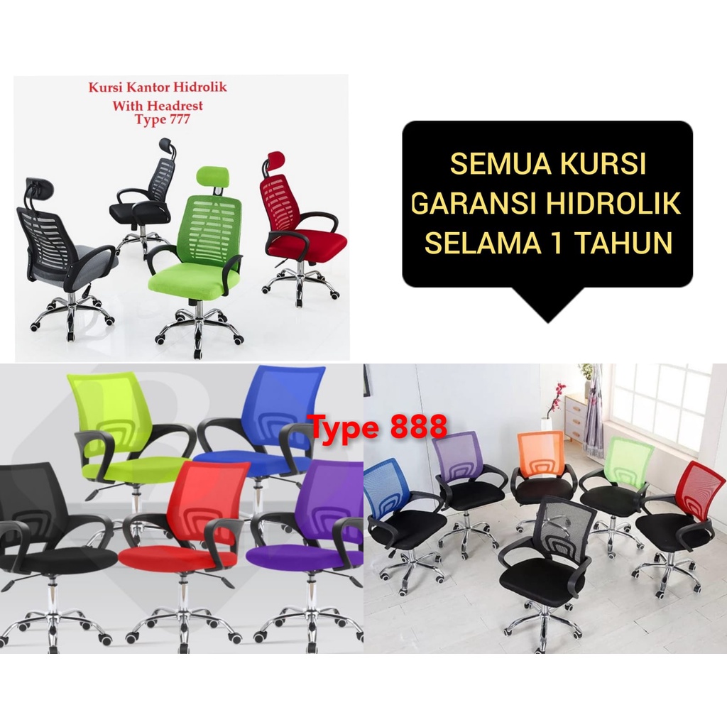 Kursi Kantor Direktur Kursi Kerja Jaring Sandaran Kepala Kursi Staff Kursi Admin