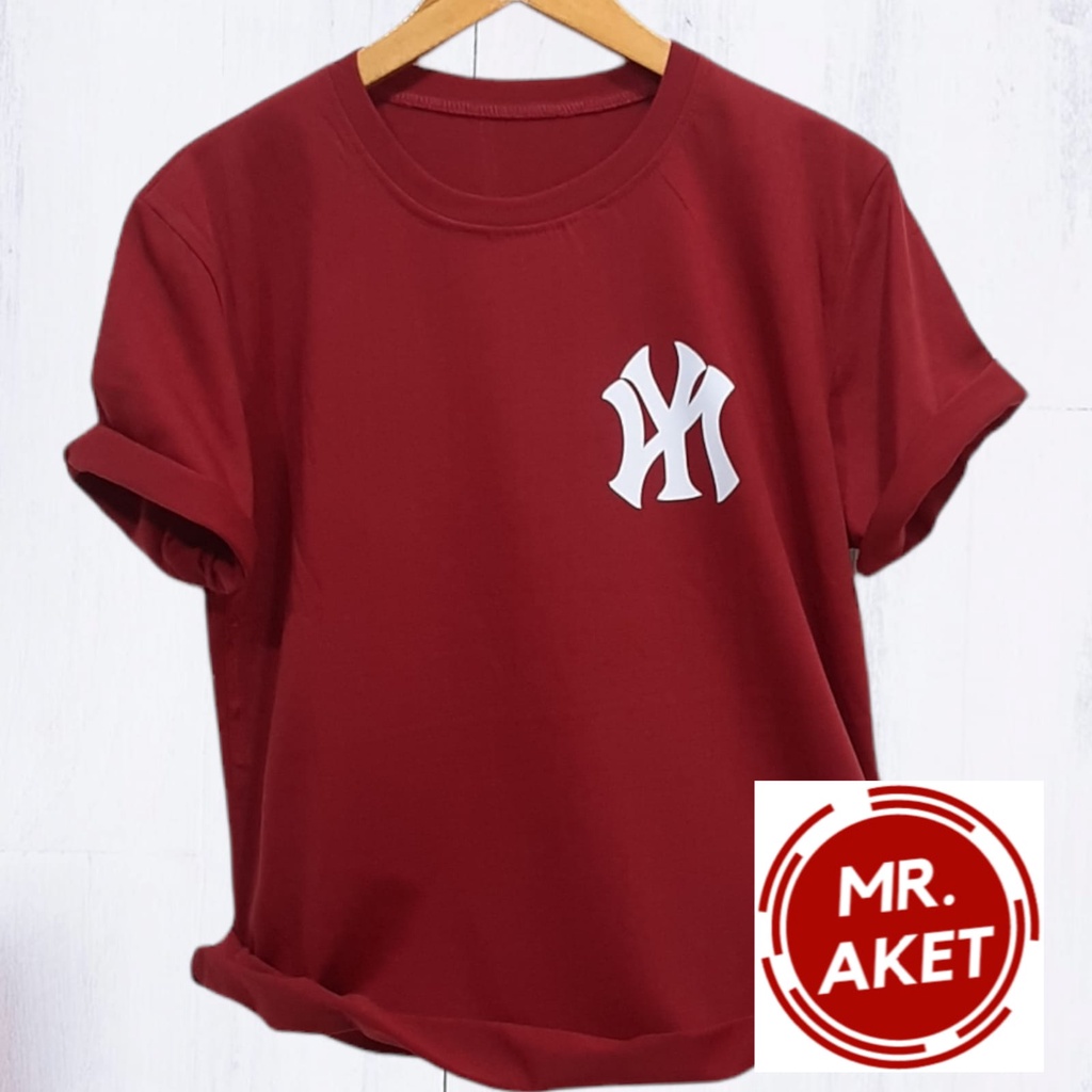 KAOS OBLONG PRIA DEWASA LENGAN PENDEK MOTIF NEW YORK BAHAN KATUN UKURAN L.XL