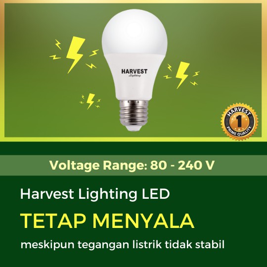 13W - Paket Isi 3 - HARVEST LIGHTING Lampu Kapsul LED T-Bulb 13 watt Lampu Hemat Energi Original Bersertifikat SNI dan Bergaransi