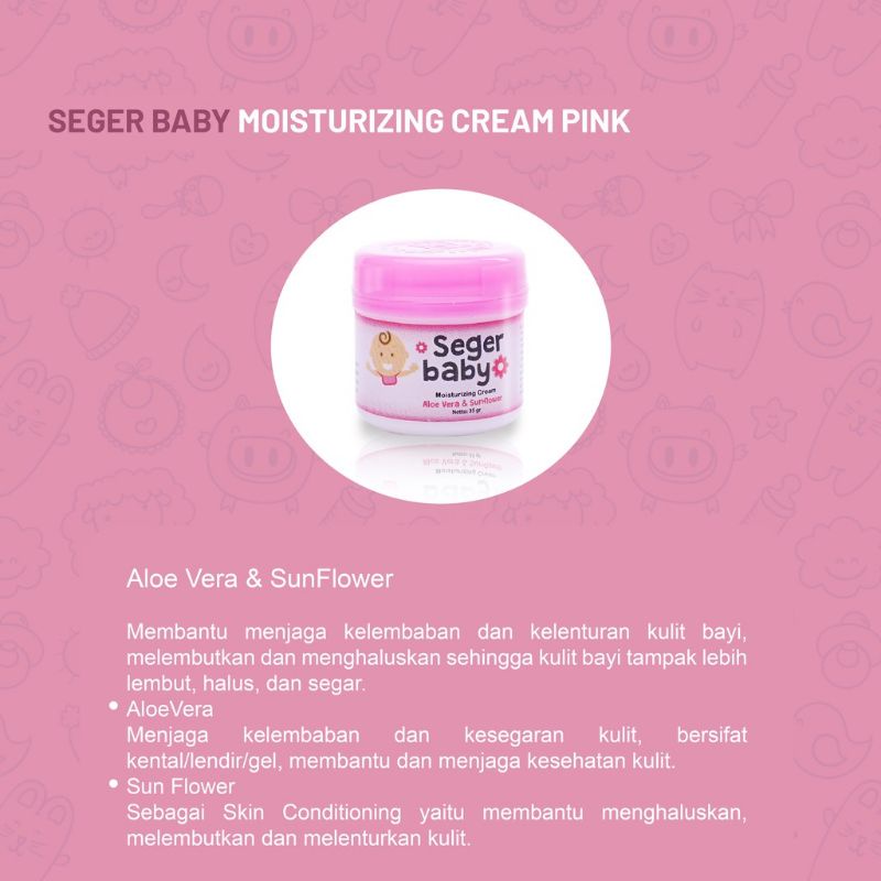 Seger baby snow moisturizing cream / seger baby 35 gram