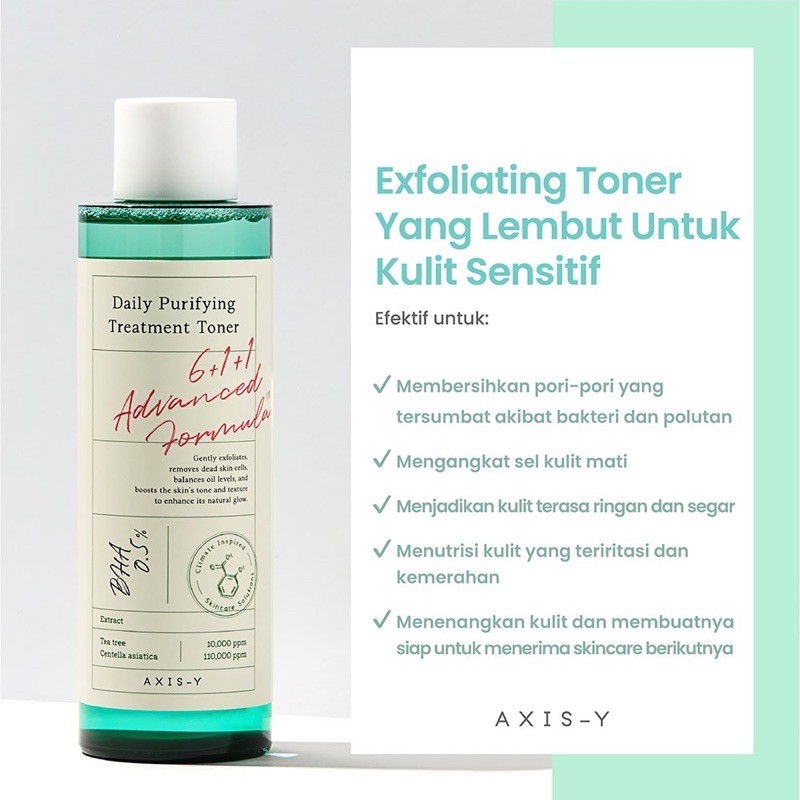 AXIS-Y Daily Purifying Treatment Toner Korea / Axisy Axis Y 6+1+1 Advanced Formula / Cleansing Wajah