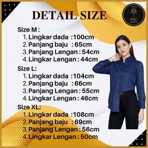 kemeja wanita casual blouse wanita korean style oversize polos lengan panjang terbaru kekinian SS04-8