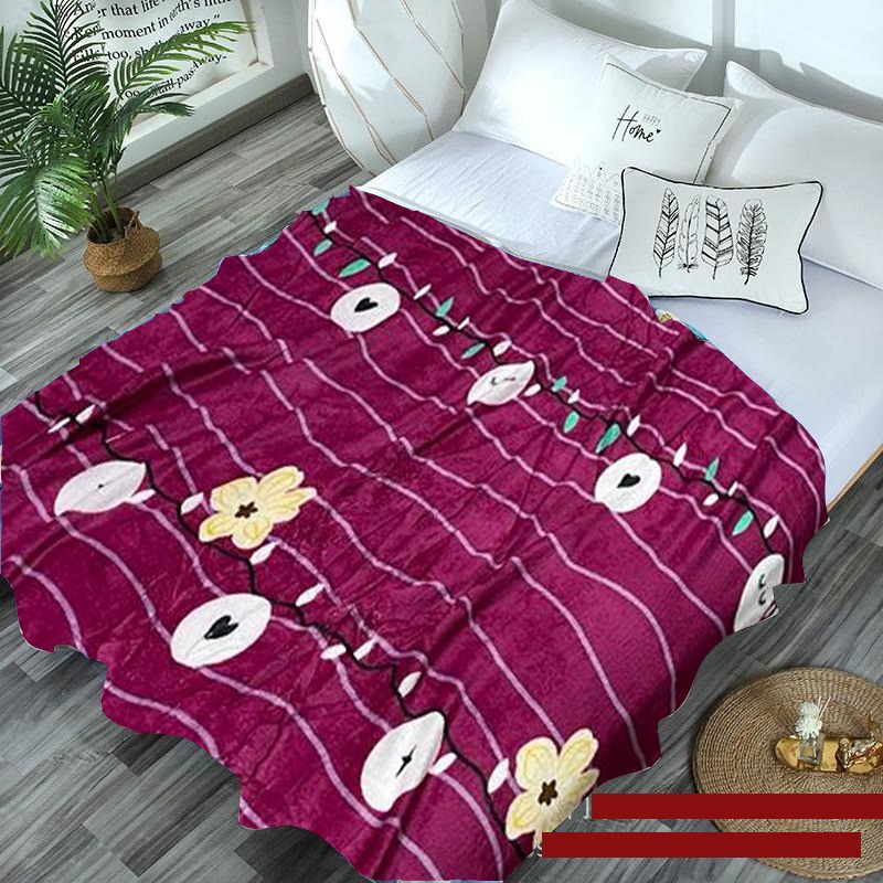 Selimut Bulu Halus Motif Dewasa  Aesthetic Atisashop Murah Berkualitas Lembut Uk135x190 New Arrival-FLOWER EYE