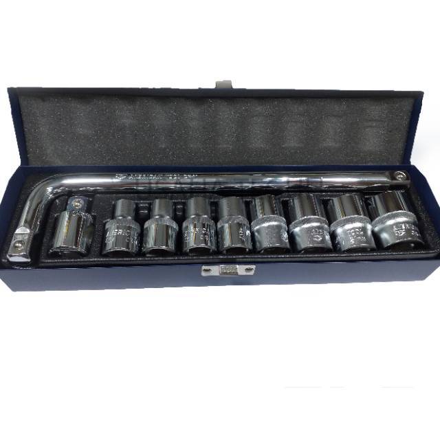 Kunci Sok  Set uk 1/2" 6PT 10pcs AMERICAN TOOL 8957491