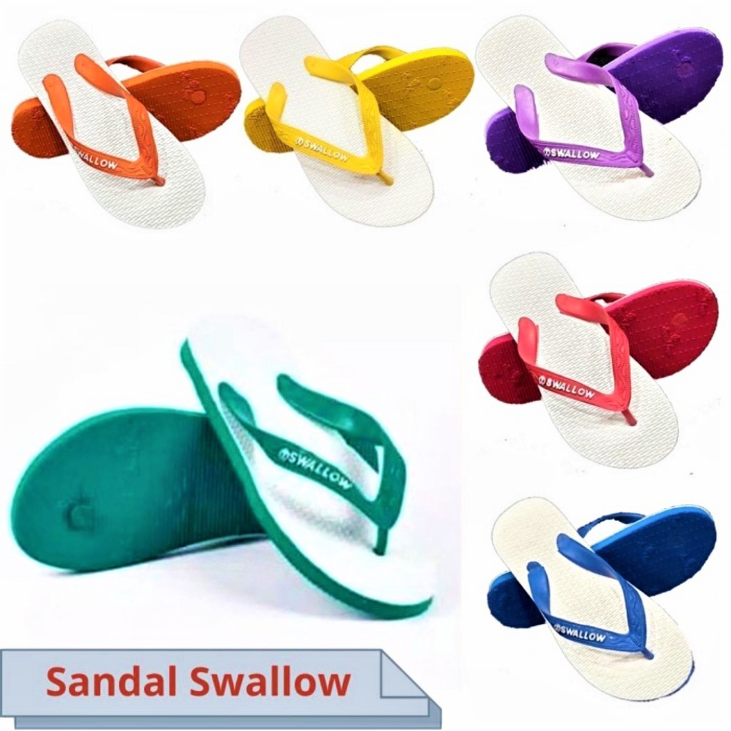 SANDAL JEPIT SWALLOW ORIGINAL UKURAN SERI NO 9 s/d 10.5 - SENDAL JEPIT