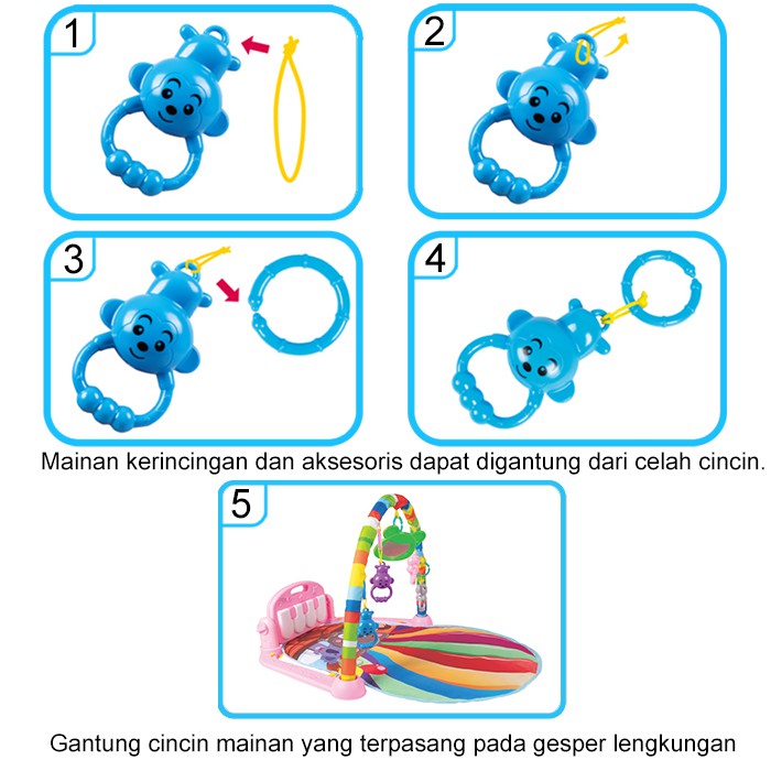 Babyland Playgym Kasur Bayi Piano Playmat Bayi