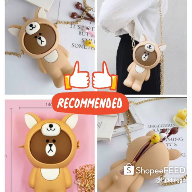 

Browny sling beauty pencil case