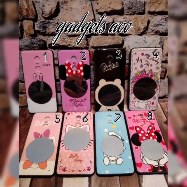 Case Kartun Mirror for Xiaomi Redmi 5+