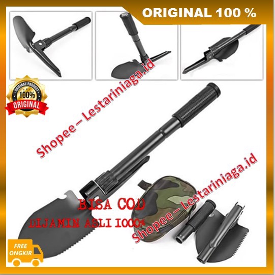 Cangkul Multifungsi Cangkul Sekop Lipat Portable  ORIGINAL