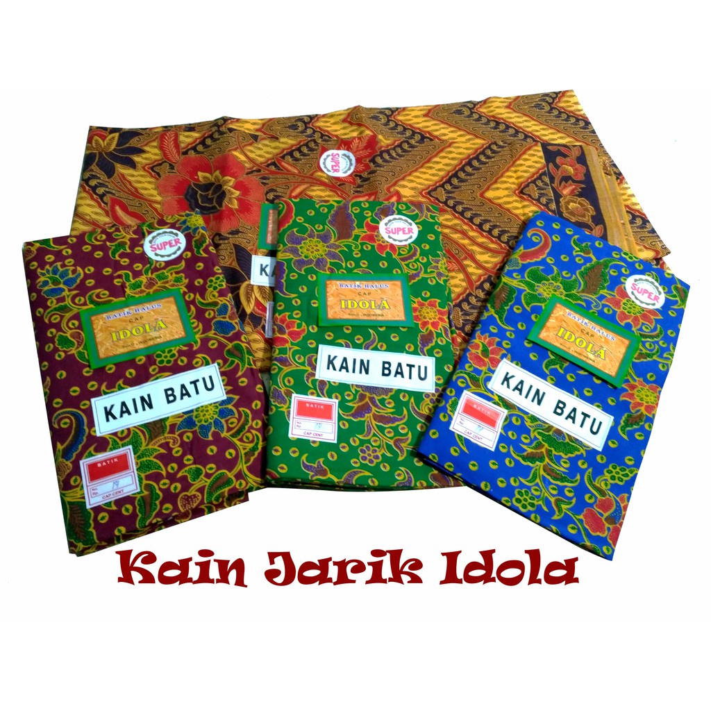 Kain Batu Jarik Batik IDOLA Sogan Warna Warni Halus