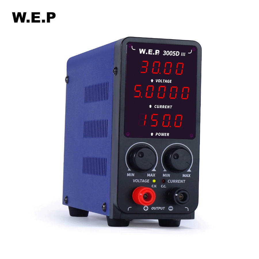 WEP 3005D III DC Power Supply Adjustable Digital 30V 5A High Precision