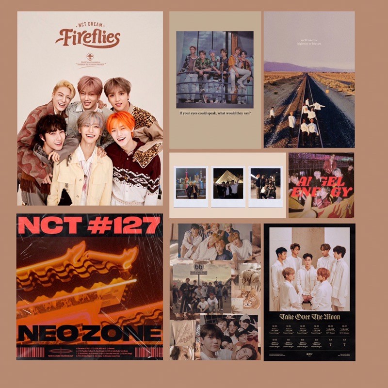 Moodboard OT21 Edition NCT DREAM NCT 127 WAYV- POSTER AESTHETIC MURAH KPOP